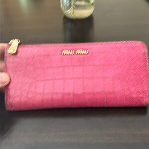 Miu Miu Pink Wallet